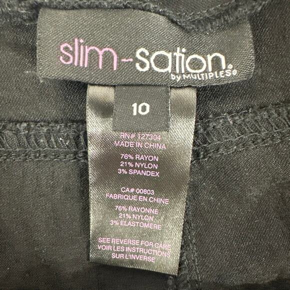 Womens black stretchy shorts size 10 made by 
Slim-sation by Multiples - Picture 3 of 7
